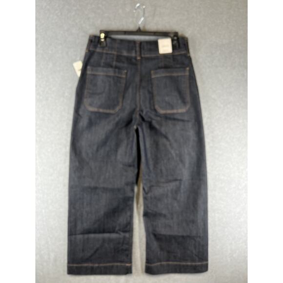 Anthropologie Maeve Colette Crop Wide-Leg Jeans Size 29 - Picture 4 of 7